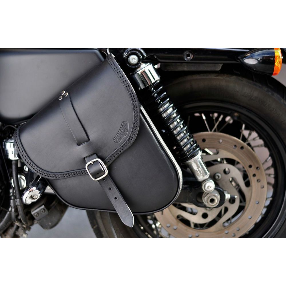 エンズクオイオ ジタン SPORTSTER用サイドバッグ ブラック 左用 