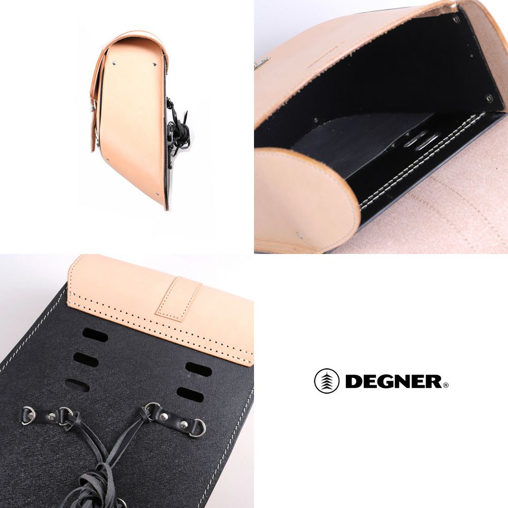 DEGNER レザーリジットバッグ タン-02