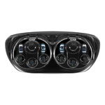 WMW LED デュアル・ヘッドライト　ブラック 2004～2013 FLTR、FLTRX