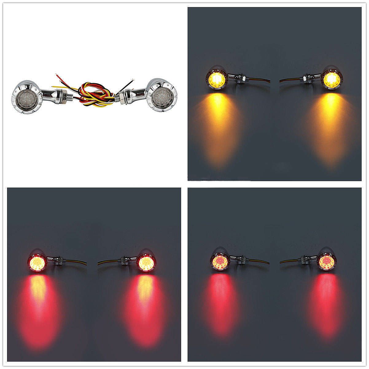 LEDミニブレットウインカー＆テールライト　クローム-03