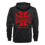 【セール】West Coast Choppers　レッド OG クロス　フルジップ・フーディー 2XLサイズ