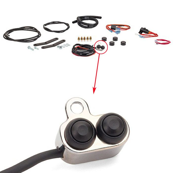 Arnott Ultimate Ride アジャスタブルエアサスペンション　クローム　ツーリング-02