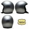 SHM HAND STITCH ジェットヘルメット シルバー/ブラック-02