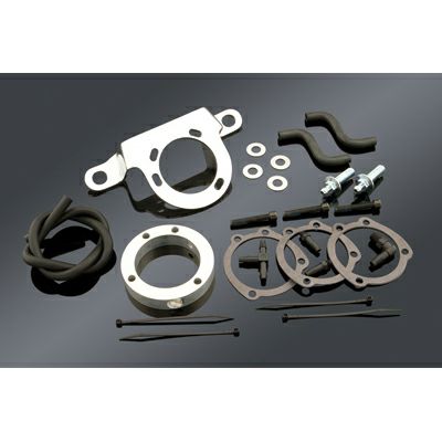 Kuryakyn エアクリーナーマウンティングキット クローム ツインカムキャブ車用-01