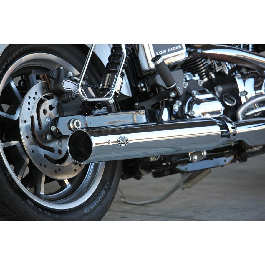 SHAFT　ベルズパフォーマンスマフラー(JMCA 車検対応)　クローム　ラウンドエンド-02