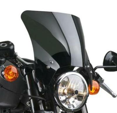 National cycle（ナショナル サイクル） MOHAWK ウインドシールド ダークスモーク ストレートアーム ブラック