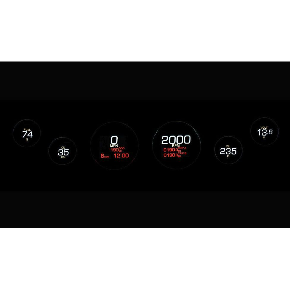 DAKOTA DIGITAL　6ゲージキット　ブラックベゼル-02