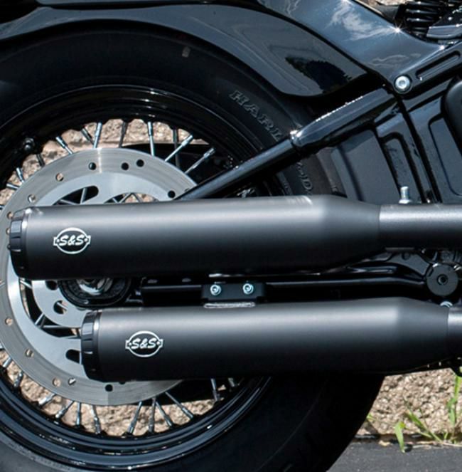 S&S Grand National スリップオンマフラー ブラック　（レース仕様）-04