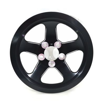V-FACTOR　5-Spoke リアプーリー　ブラック スポーツスター
