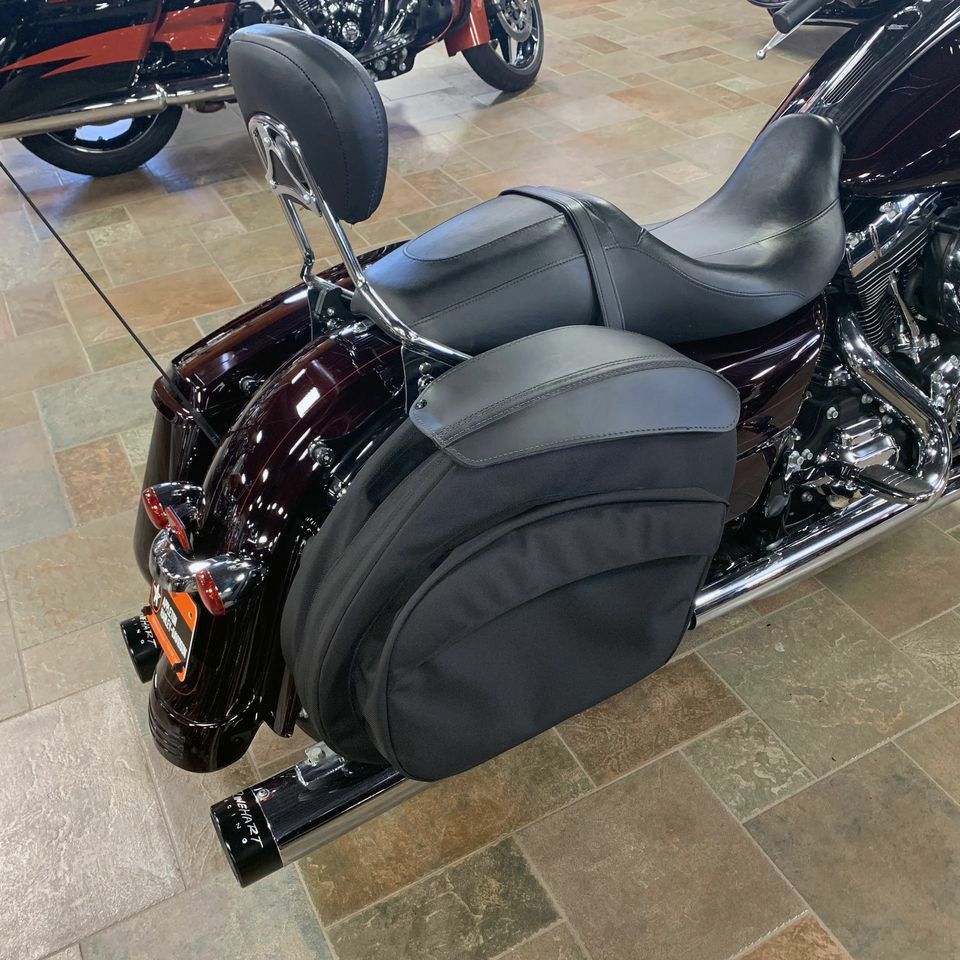 ハーレー サドルバッグ 純正 エボ 96年式 FXSTC 本革 レザー 量る