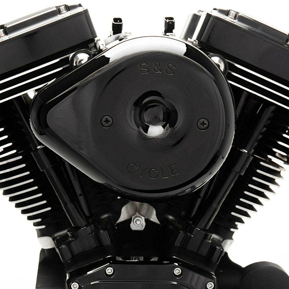 SALE】S&S ステルスエアクリーナー ティアドロップタイプ M8 ブラック 