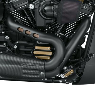 【セール】スクリ―ミンイーグル サテンブラック エキゾーストシールドキット
