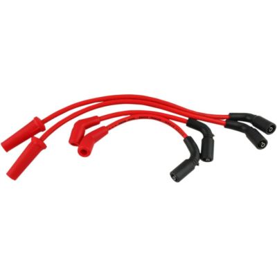 Accel 8mm スパークプラグワイヤーセット　レッド　ハーレー、M8ソフテイル