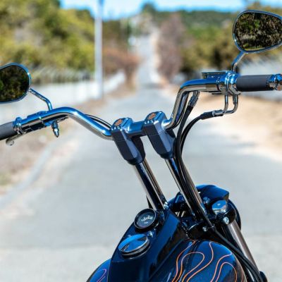 Lucky Daves　ライザー・バー　クローム　電子制御スロットル用