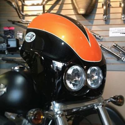 DOUGZ Custom　ファットボブ・BULLITフェアリング　スカウル　スタンダードカット