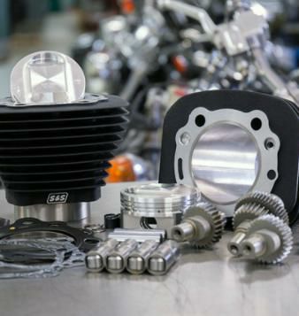 S&S　スポーツスター ボアアップキット　1250CC・ハイカム・ハイコンプ　リンクルブラック