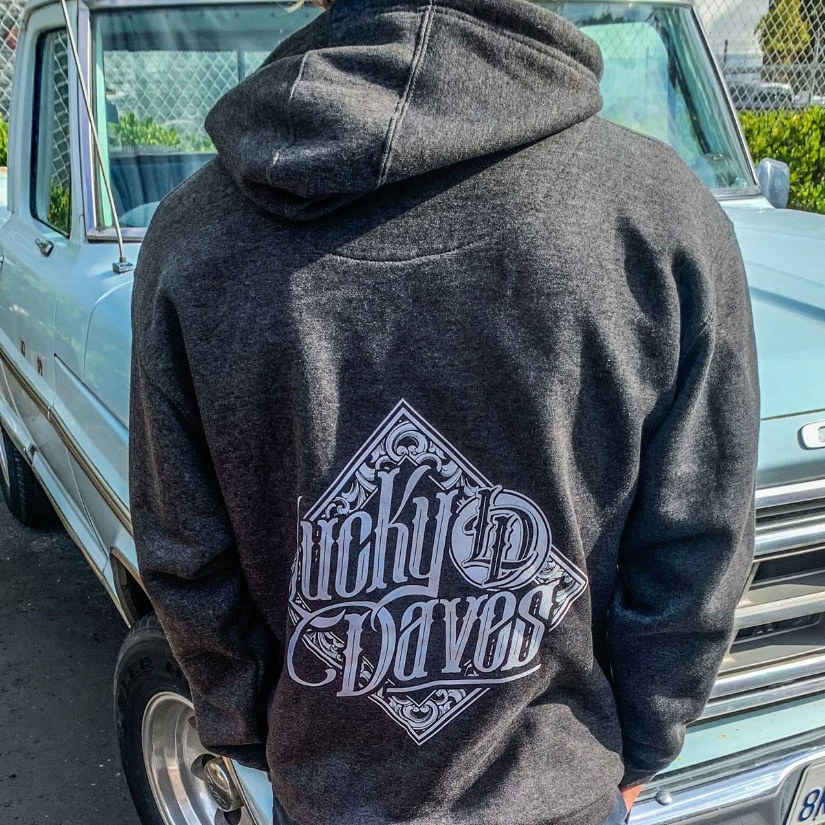 Lucky Daves　ダイアモンド・フーディー　チャコール-01