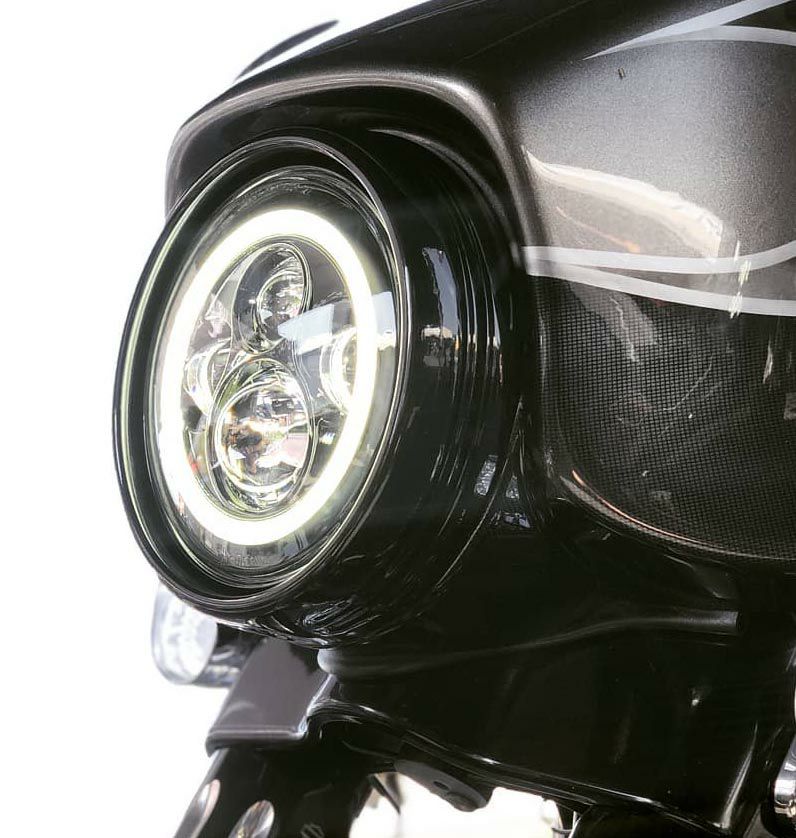 HogWorkz ヘッドライトトリムリング ブラック |ハーレーパーツ専門店 