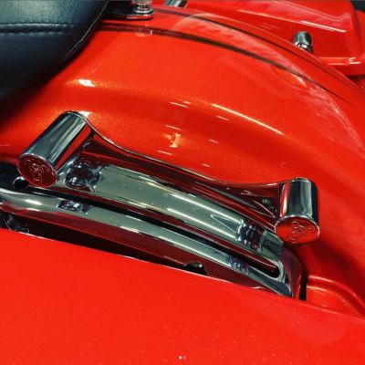 HogWorkz　マグネット式4ポイント・ドッキングカバー　前後用　クローム