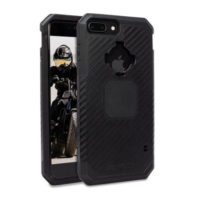 【セール】ROKFORM i-Phone 8/7/6 Plus Rugged バイク用スマホホルダー カーボンブラック