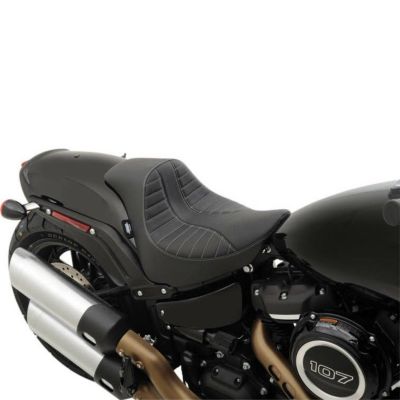 DRAG SPECIALTIES　FXFB EZ-ON ソロ シート スコーピオン　シルバーステッチ