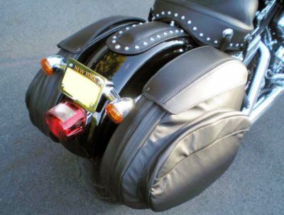Leather Pros レトロV3 本革デタッチャブル・サドルバッグ ダイナ