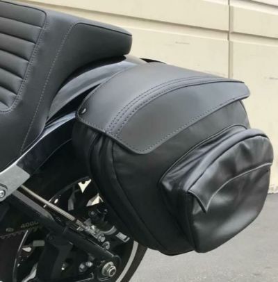 Leather Pros　RetroV3　デタッチャブル・本革サドルバッグ　M8ソフテイル用