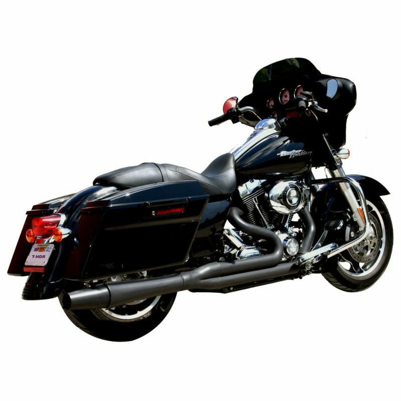 サンダーヘッダー ロングスタイル 2-1フルエキゾーストマフラー ブラック　ツインカム用-06