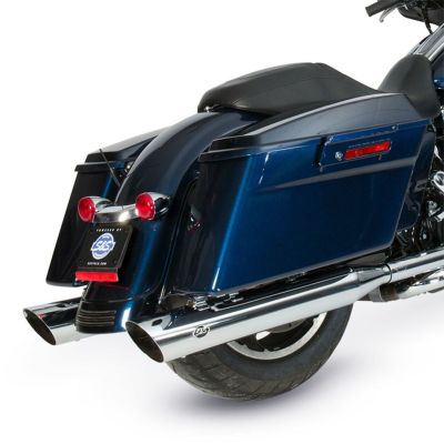 S&S 4インチ スラッシュダウン・スリップオンマフラー クローム