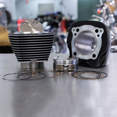 S&S M8 ボアアップキット 114ci/128ci ブラック/ハイライト