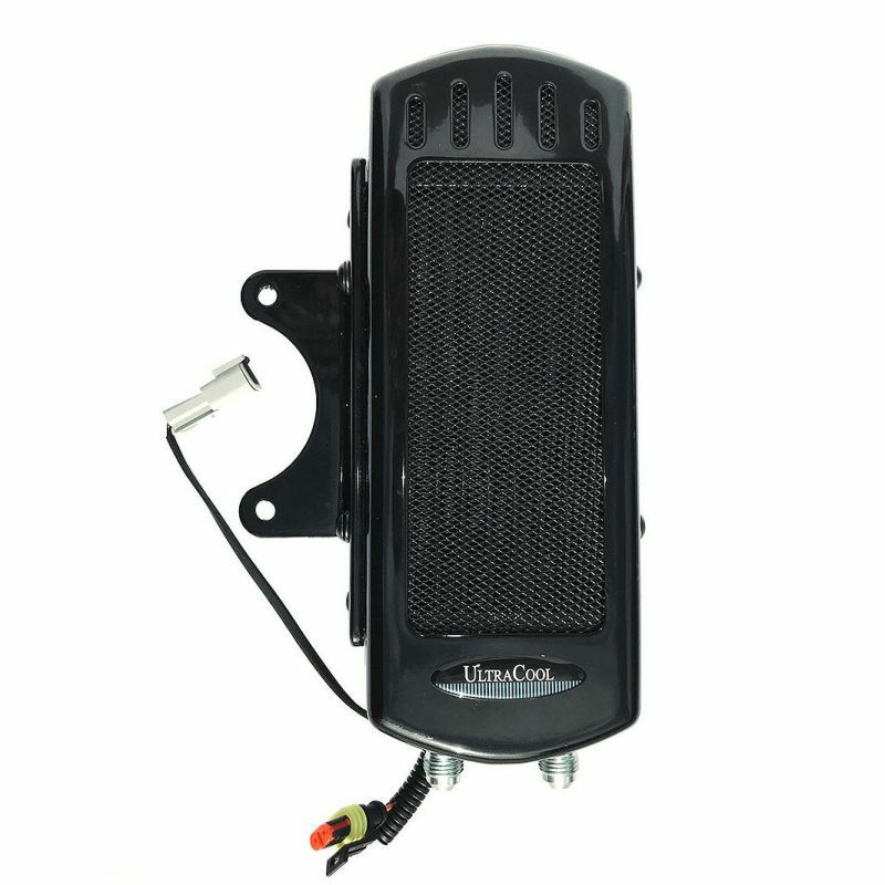 ULTRA COOL フレームマウント・オイルクーラーキット M8ツーリング ブラック-02