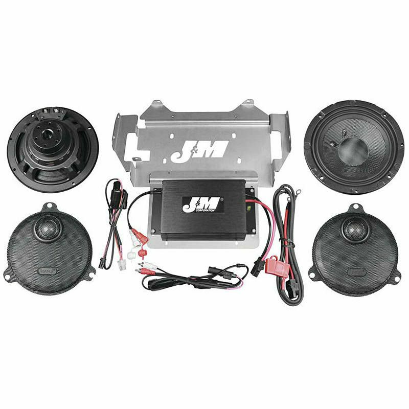 J&M パフォーマンスシリーズ 350w 2chアンプ/スピーカーキット FLHT/X-01