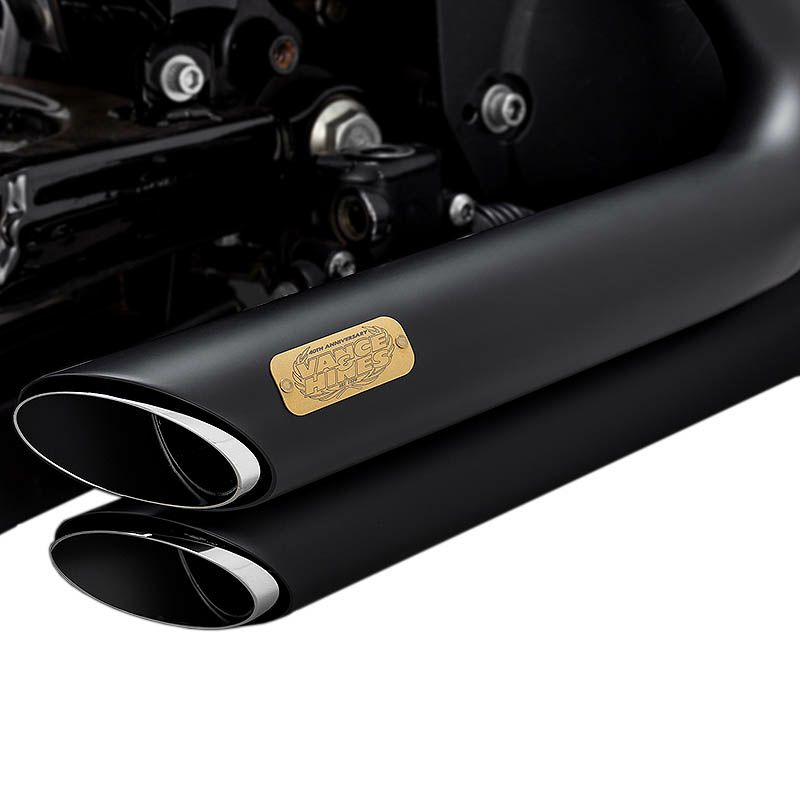 バンス＆ハインズ 40thモデル Shortshots Staggered フルエキゾーストマフラー ブラック スポーツスター-03