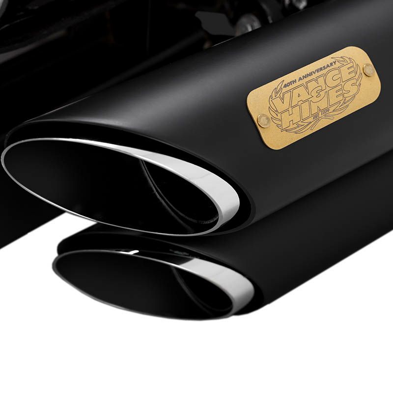 バンス＆ハインズ 40thモデル Shortshots Staggered フルエキゾーストマフラー ブラック スポーツスター-04