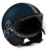 モモデザイン (MOMO) ジェットヘルメット FIGHTER EVO マットブルー/グレイデカール (MD1001003038)-01