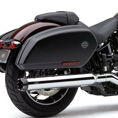 COBRA デュアルカット スリップオンマフラー クローム |ハーレー  