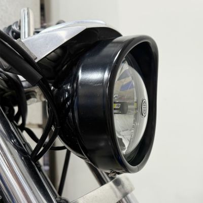 WMW バイザースタイル ヘッドライトトリムリング 5-3/4インチ用 半艶ブラック