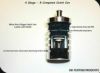 DKcustom アレンネス INVERTEDエアクリーナー電子制御用 ブリーザーオイルキャッチタンク(シルバー)-03