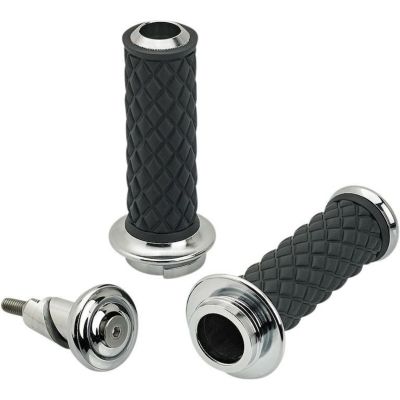 【SALE】BILTWELL（ビルトウェル）ALUMICOREグリップ シングルワイヤー クローム