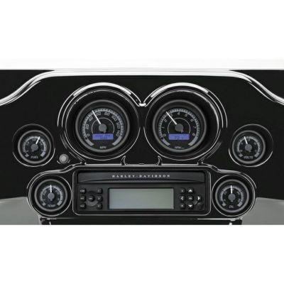 ハーレー、ツーリングモデル用アナログ/デジタル 6メータキット ブラックベゼル　DAKOTA DIGITAL