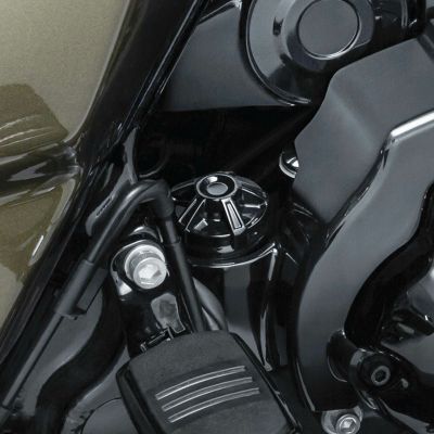 ハーレー、ツーリングモデル用Precision オイルディップスティック　グロスブラック　クリアキン
