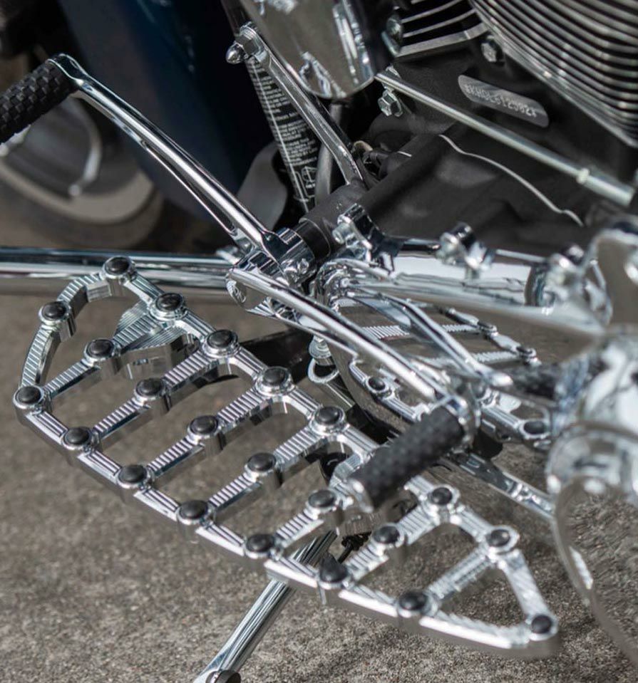 アレンネス MX Billet フロアボード クローム |ハーレーパーツ専門店 