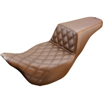 SaddleMen フロント LS-ステップアップシート ブラウン　ハーレー、ツーリングモデル用