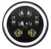 WMW 7インチ LEDヘッドライト HALOリング ブラック-06