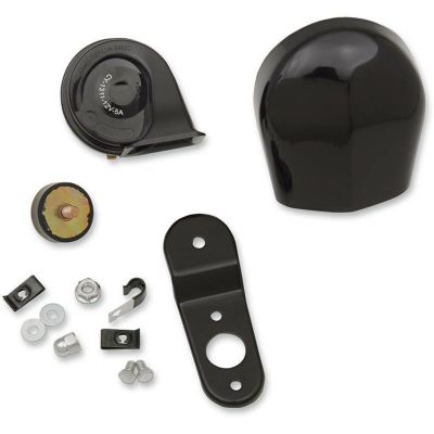 Drag Specialties 純正スタイルホーンキット　グロスブラック