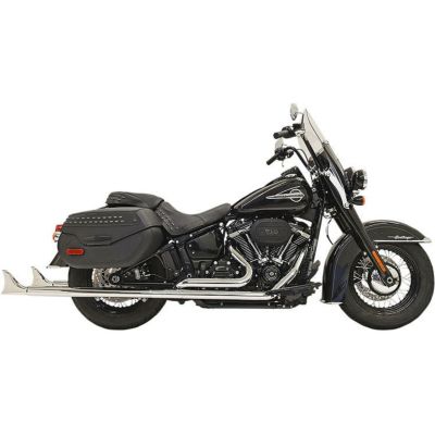バッサーニ TRUE DUALS フィッシュテールマフラー クローム 36インチ バッフル無し