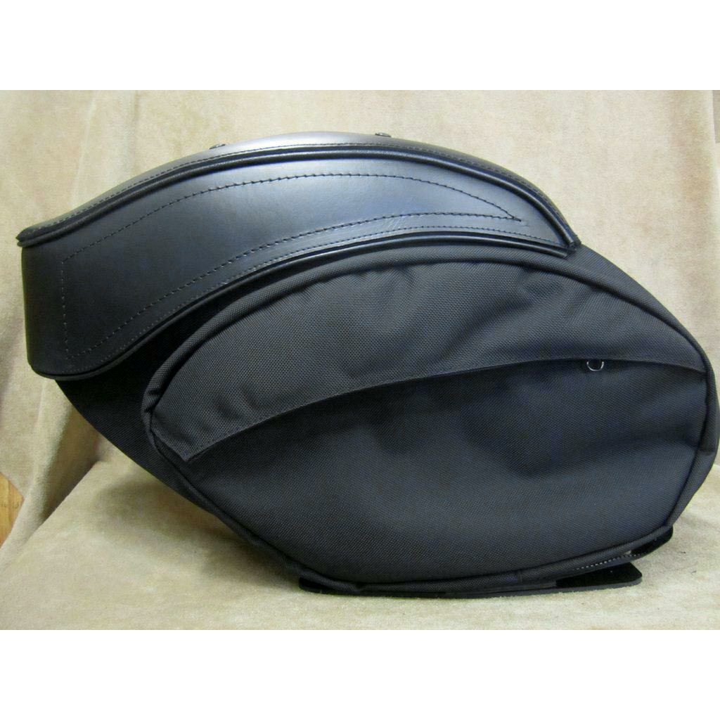 LeatherWorks レトロ・Tスポーツ バリスティック＆本革サドルバッグ (左右セット)-01