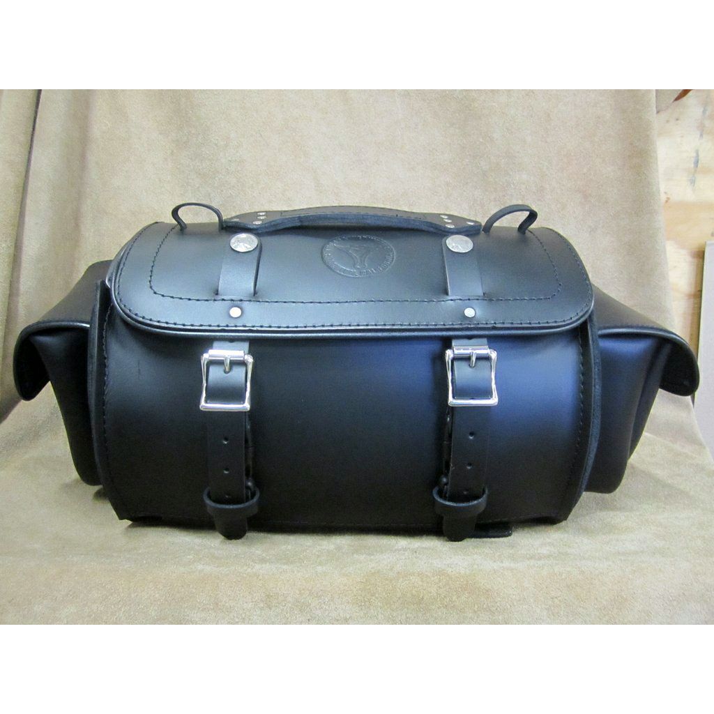 レザーワークス ラージ・本革ダッフルバッグ サイドポケット付-01