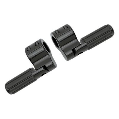 LINDBY クランプオン・ハイウェーペグ ラバーストライプ 1.25インチ径 ブラック