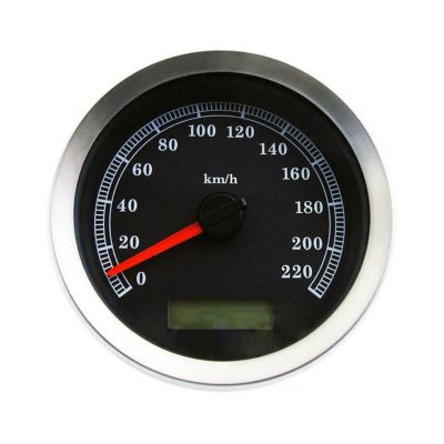 ハーレー純正スタイル 4インチスピードメーター　ブラック　Drag Specialties